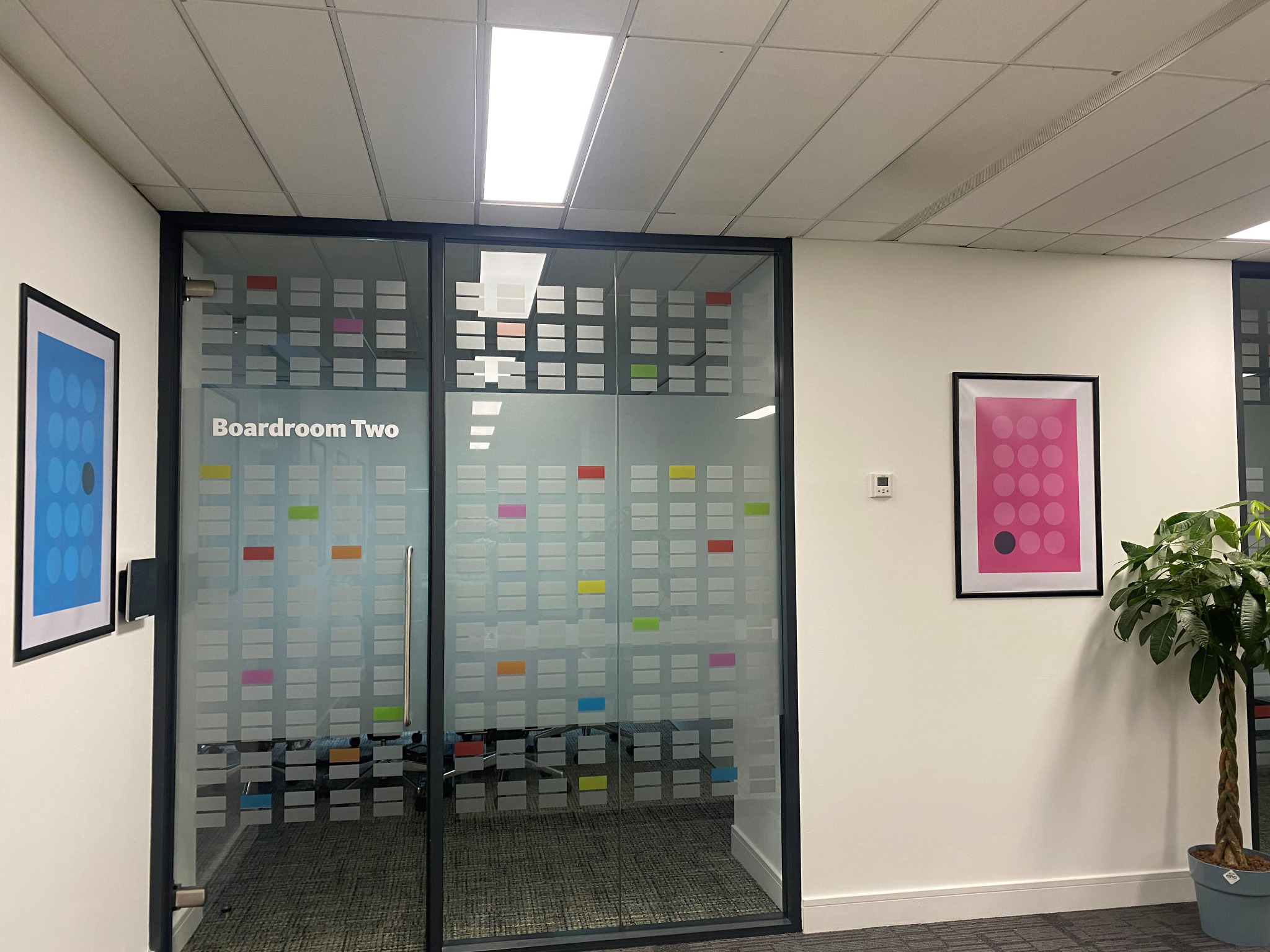 SEI boardroom environmental graphic